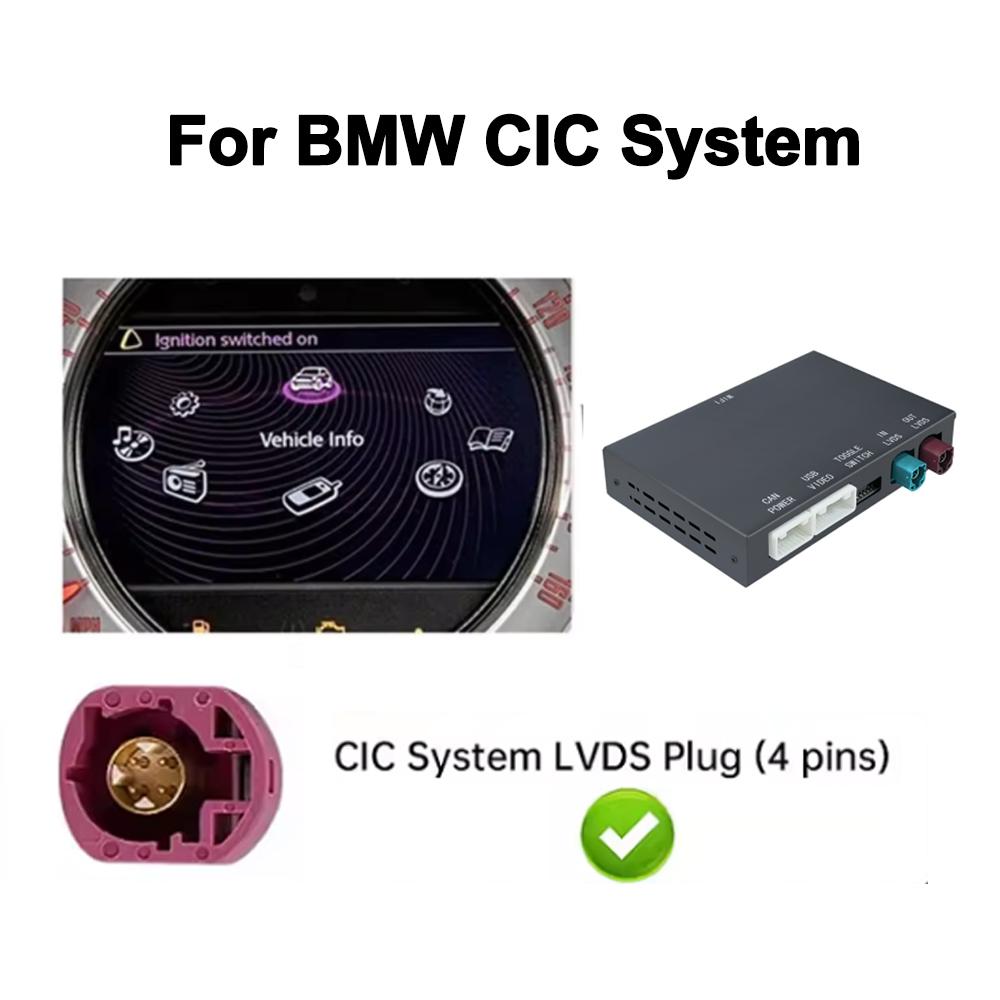Wireless CarPlay Android Auto For BMW1,2 ,3,4,5,7,X1 X2 X3 X4 X5 X6 Mini Series EVO NBT Camera