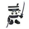 Cappuccino Cup Figurine with Weapon 3D Printed Ninja Shaped Coffee Cup with Movable Joints Collectible Ornament for Coffee Lovers And Anime Fans
