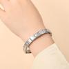 1 Stück Mode Silber Armreif Breite Italienisches Elastisches Charm Armband Schlichtes Design Männer Frauen DIY Neuer Stil Schmuck Geschenke