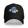 Psychedelic skull listening to music on headphone Baseball Cap Unisex's big size hat Beach Outing Unisexs Tennis Women's