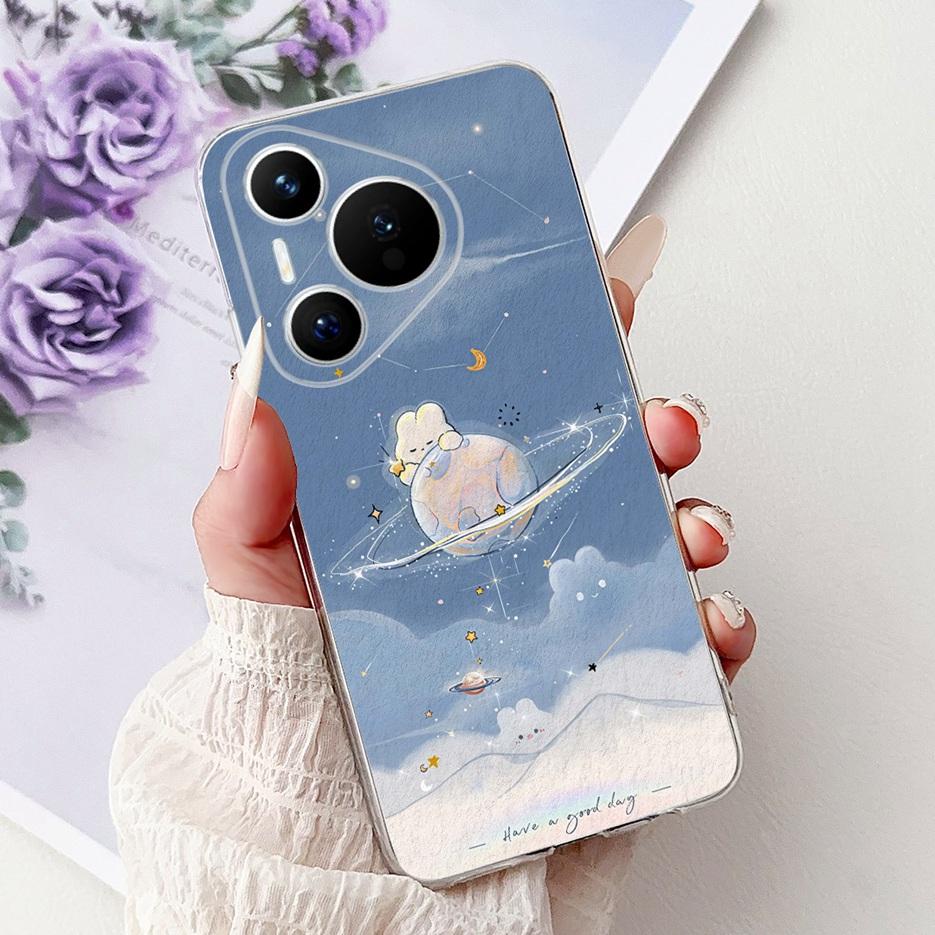 For Huawei Pura 70 Pro Plus Case Colorful Flower Painted Cover Soft Slim Phone Case For Huawei Pura 70 Ultra Pura70 Pro 5G Shell