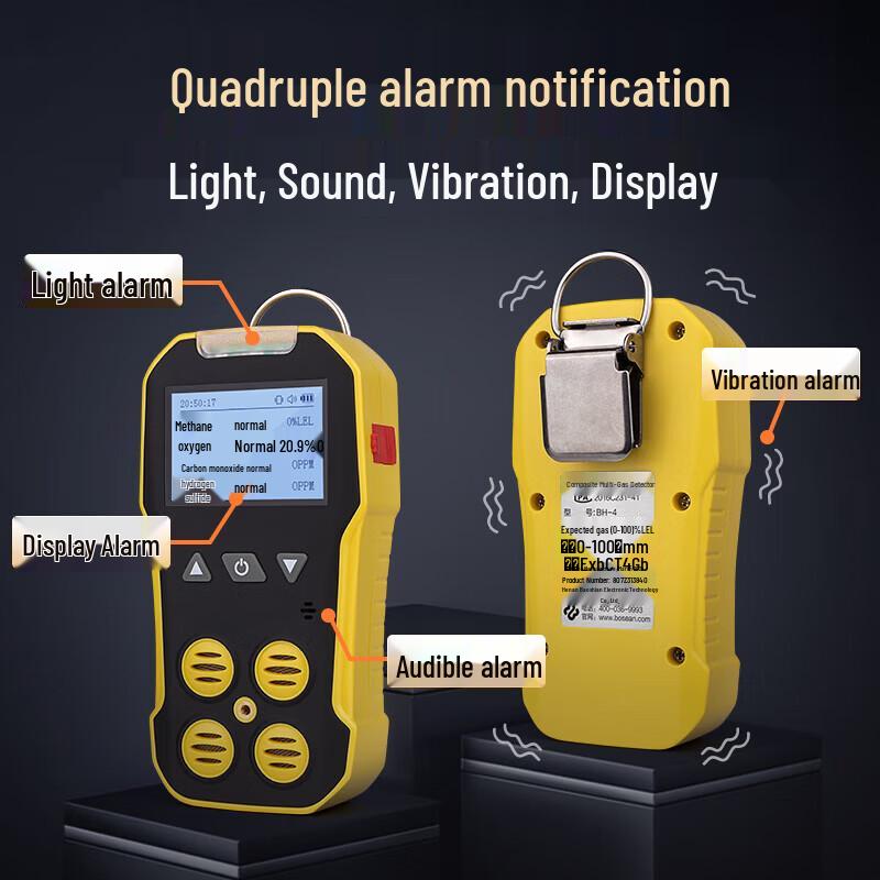 Poshian BH-4A Portable 4-in-1 Multi-Gas Detector (CN version)