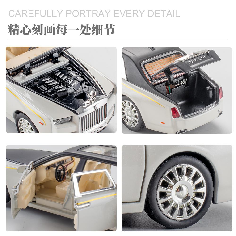 1:32 Rolls Royce Phantom VIII Luxuslimousine Legierung Druckguss Modellauto Heimdekoration Sammlerstücke Hobby Ausstellungsstücke Feiertag