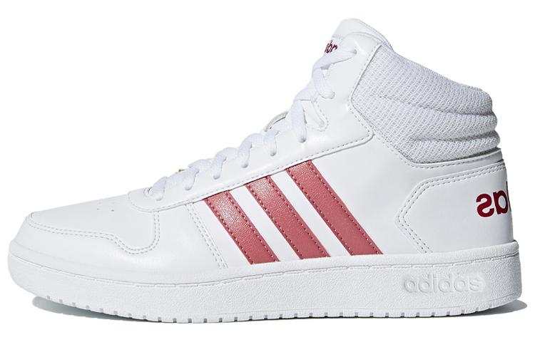 Adidas Hoops 2.0 Mid  White Purple Red  Women s B42101 38