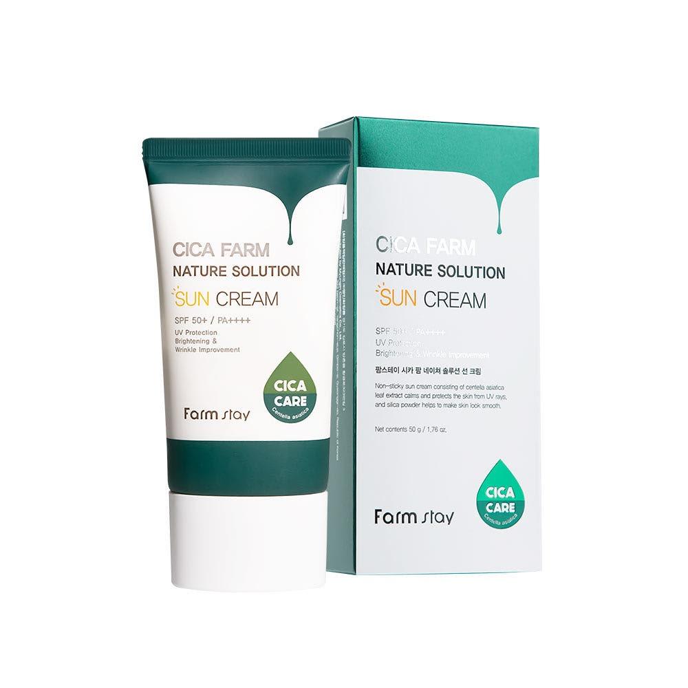 Farmstay Cica Farm Nature Solution Sun Cream Soothing Hydrating 50g (SPF50+/PA++++)