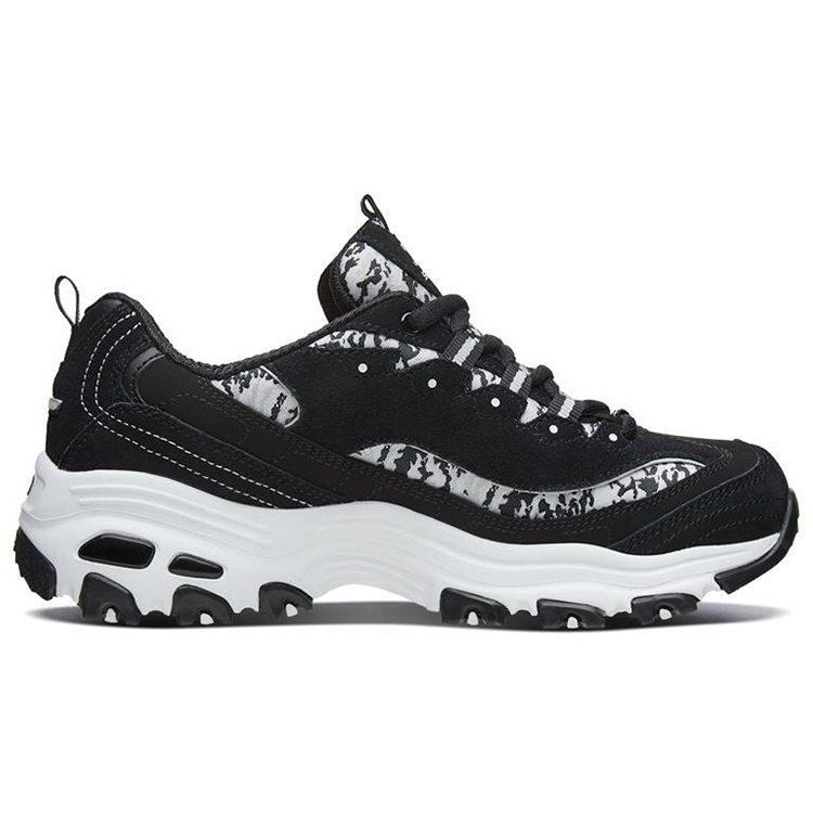 Skechers D'Lites 1.0 Running Shoes Black/White Women's 99999825-BLK
