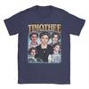 Timothee Chalamet American Actor TShirt for Men  Novelty 100 Cotton Tee Shirt Crew Neck Short Sleeve T Shirt Plus Size Clothes