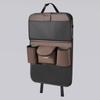 1Pc Long Car Seat Back Storage Bag, Leather Rear Seat Storage, Car Seat Rear Hanging Pocket, Foldable Office Desk Board