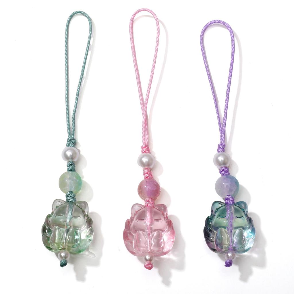 Skleněné volné distanční korálky ve tvaru devítiocasé lišky pro DIY výrobu šperků 5 ks