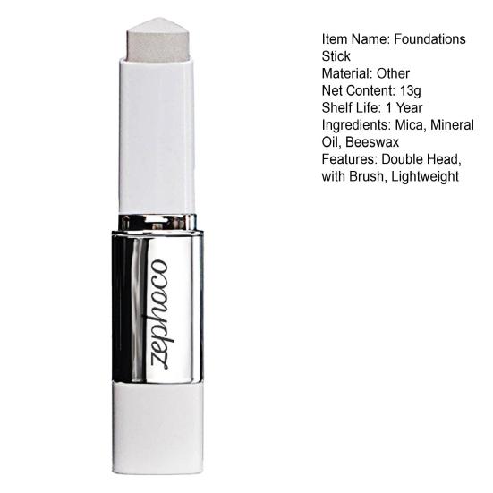 13G Color Changing Foundations Stick Double Head Foundations Stick with Brush Lightweight Hydrating Full Coverage Concealer Cream Stick