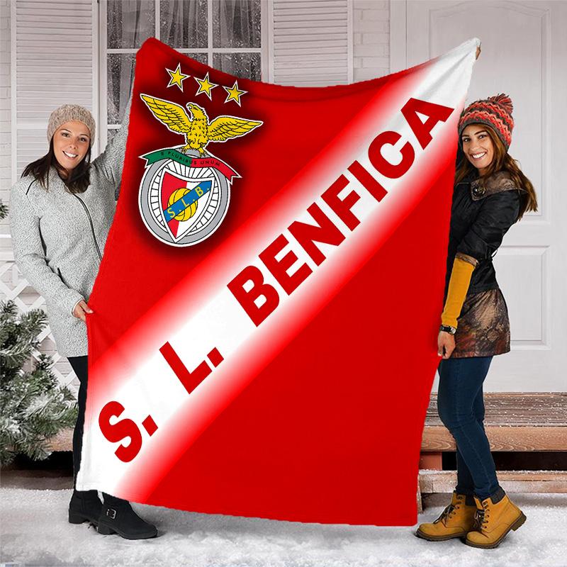 1pc B-Benfica Theme Blanket - Digital Print, Polyester, Cozy for All Seasons, Perfect for Outdoor, and Travel