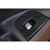 Carbon Fiber ABS Tailgate Rear Door Button Cover Trim For Benz E-Class 2016-2021