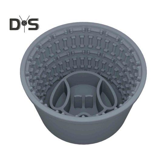 Lecknapf für langsames Fressen von Hunden, Silikon-Leckmatte für Hunde, Leckerli-Spender, Anti-Erstickungsschutz, Napf für langsames Fressen von Haustieren, für kleine, mittelgroße und große Hunderassen