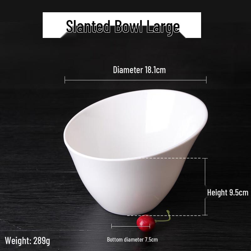 

Melamine Angled Restaurant Serving Bowl