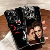 Twilight Saga Edward Soft Phone Case For iPhone 15 16 17 Air 14 Pro Max 16E Plus 13 12 Mini Plating Anti-Fall Fundas
