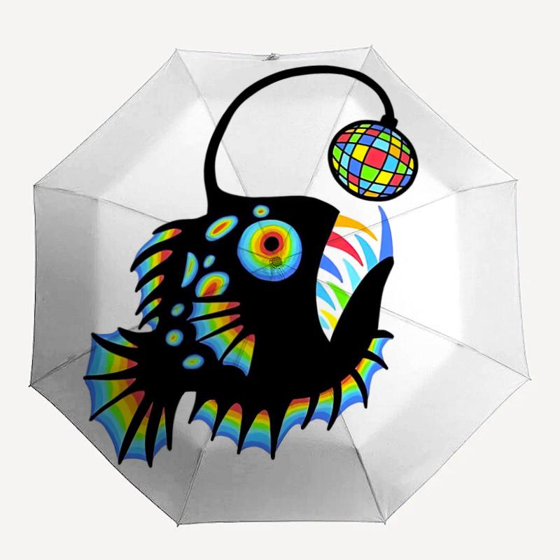 

1pc Disco Fish Umbrella That Opens Closes Automatically Perfect Gift with a Convenient Folding Mechanism 42