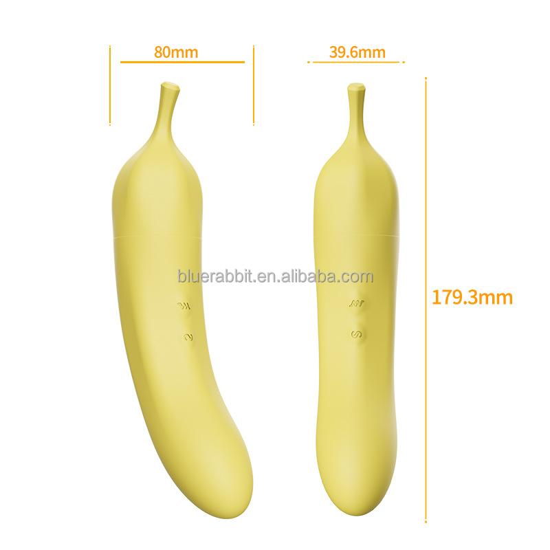 Banana Shape Sucker Vibrators Wholesale Dildos Vibrators 7 Frequency Women Sex Toys Fruits Clitoral Sucking Vibrators