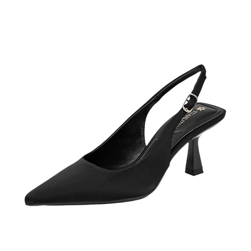 Sandals Women's Fashion Huizhou Women's Shoes 2025 Spring and Summer High Heels Black Women's Stiletto Shoes 2025 Spring Women's