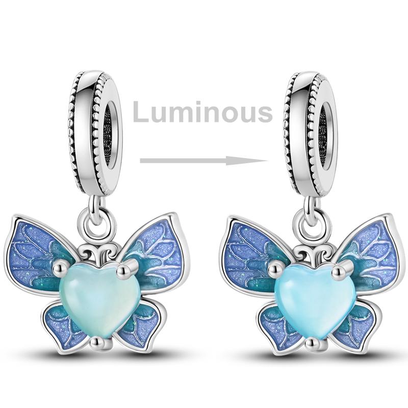 Kupferbeschichtete Blumen Charms Perlen Anhänger Sonnenblume Schmetterling Hängend Passend für Original Armband Cz Pavé Schmuckherstellung