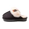 Suede cotton slippers women's autumn and winter new warm plush indoor home thick bottom outer wear fluffy drag men