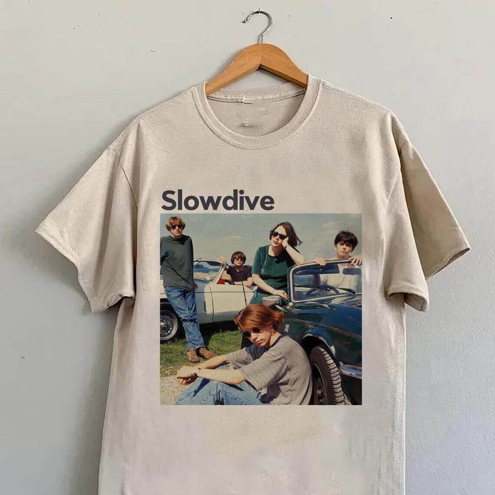 Футболка Slowdive, Футболка группы Slowdive, Подарок для мужчин женщин унисекс футболка HE05 Унисекс Футболка XXL