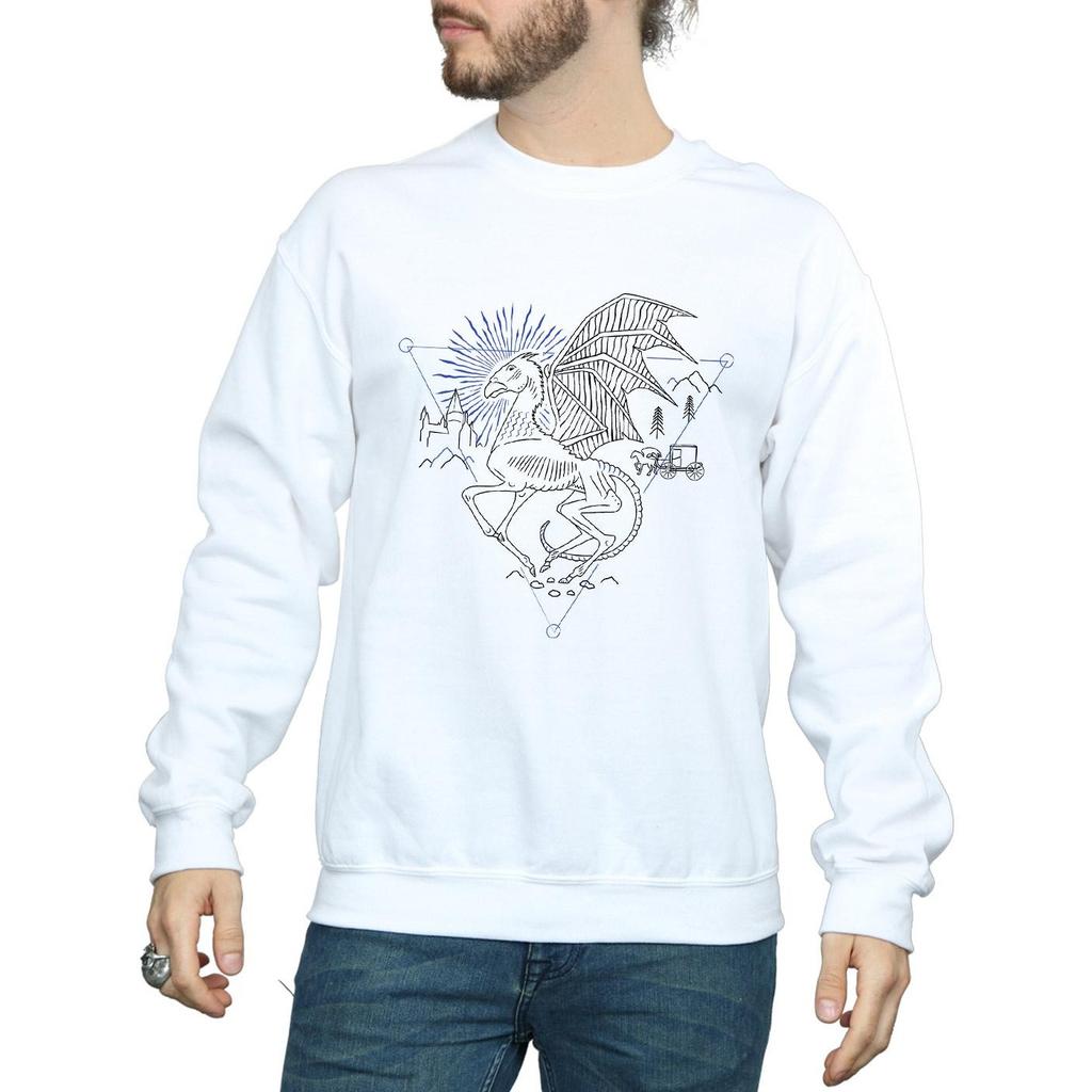 Harry Potter Mens Thestral Line Art Sweatshirt
