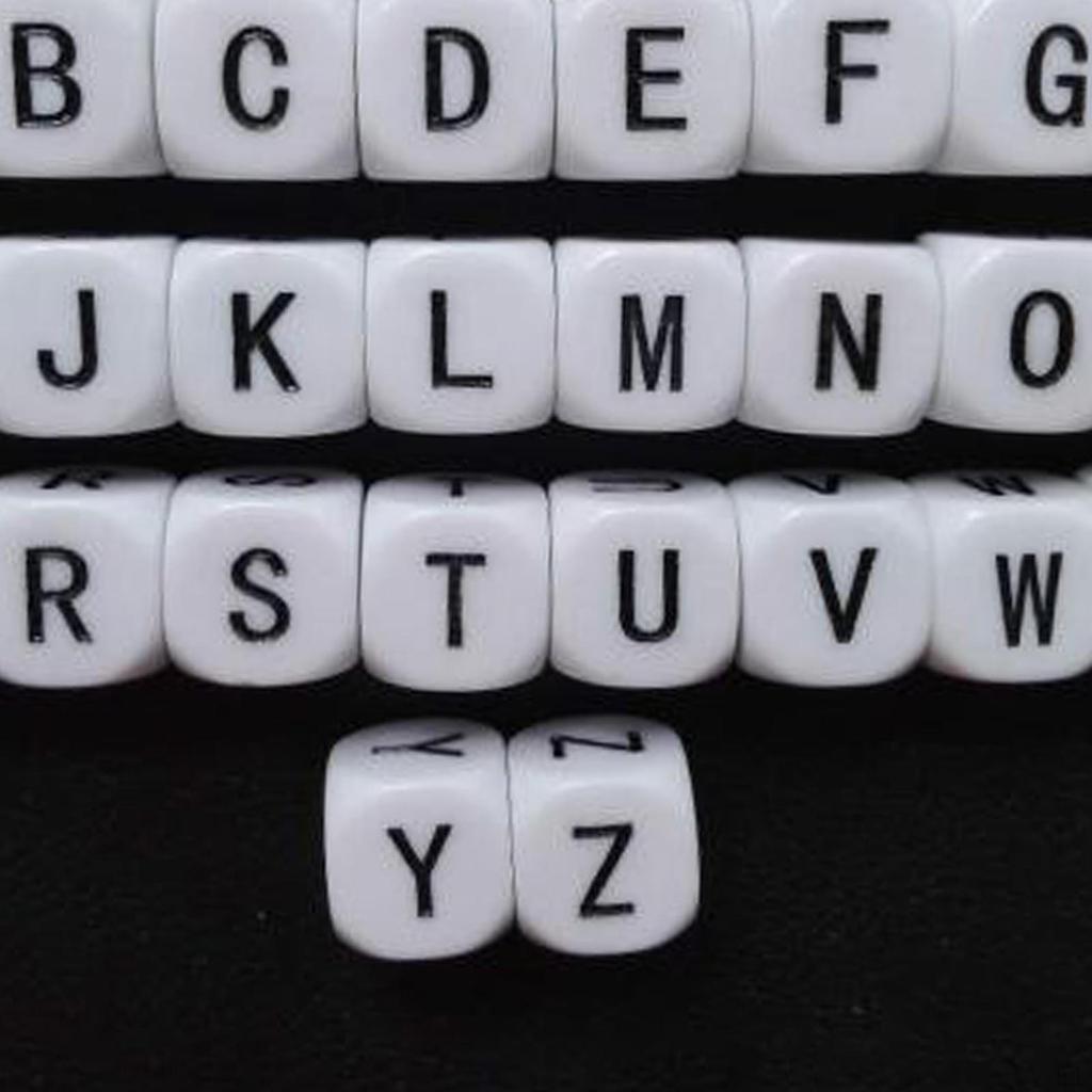 26Pcs Acrylic Letter 16mm Standard Game for Educational Games