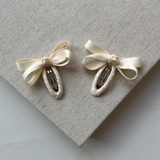 1 Paar Baby Haarspangen Leuchtende Farbe Kleinkind Haarspangen Schleifchenform Haarspangen für Mädchen Seitenhaar Pony Haarschmuck