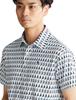 Pearly Gates Short Sleeve Polo Shirt Geometric Golf Base 7 Men's (Logo Print) / / 053-4160415 031_White [3L]