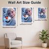 Disney Diamond Art Painting Kit – Elsa Olaf Sparkling Scene Craft, Home Wall Decor, Handmade Gift