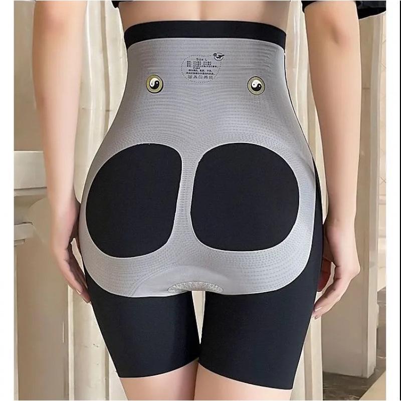 Women's High-Waist 8D Abdomen & Hip Lifting Safety Shorts, Summer Thin Design, Plus Size Available