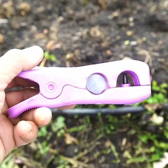 2-In-1 Combination Tubing Cutter Hole Punch with Ergonomic Handle Heavy Duty Drip