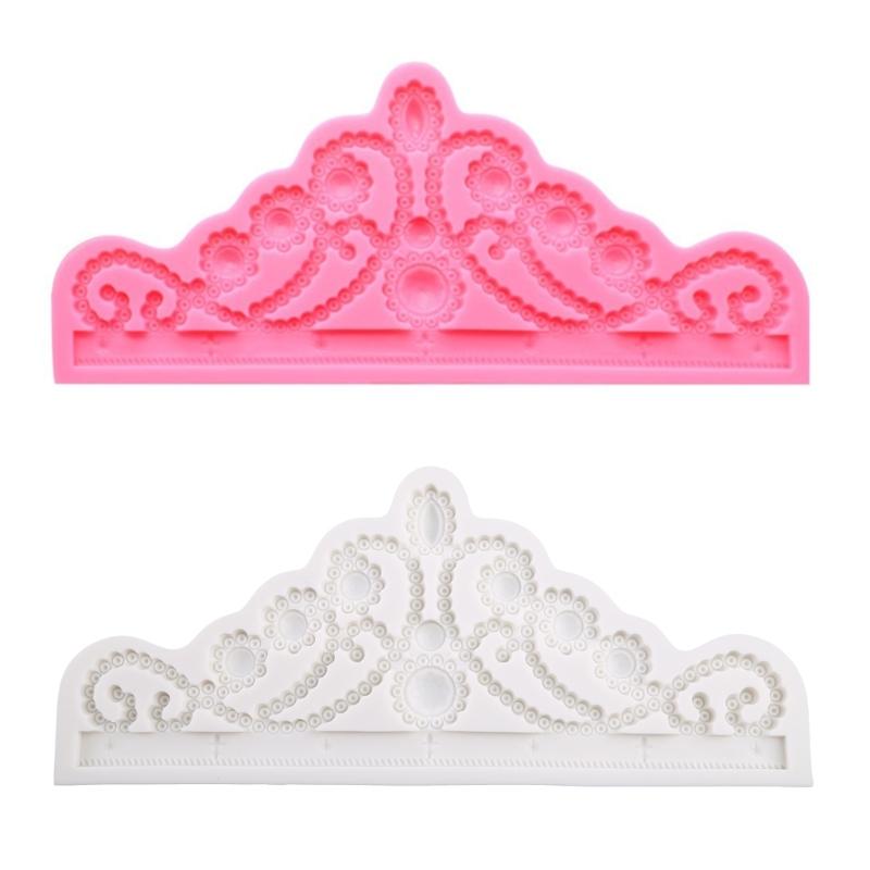 Cute Crown Shape Sugar Craft Paste Mold Chocolate Candy Art Silicone Soap Mold Household Candle Molds DIY Handmade