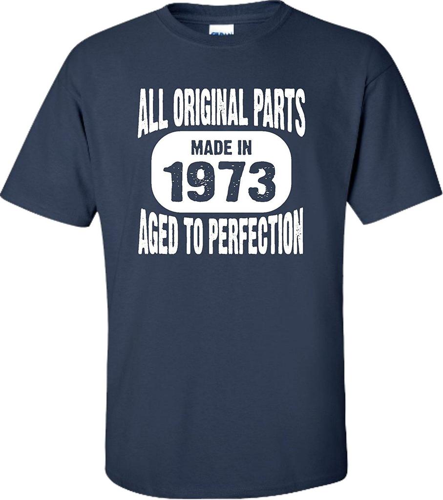 Adult Made In 1973 All Original Parts Aged To Perfection Casual Letter T Shirt Men Tshirt Custom 2024 Fashion Casual Streetwear