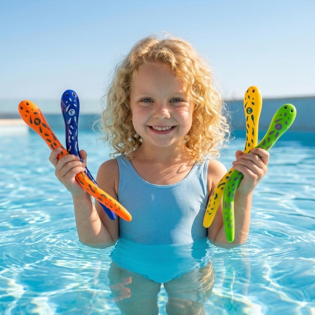 Recommended Children's Diving Snake Toys Water Toy Snake's Buoyancy Principle Swimming Toy Bottom Toys -drowning Diving Toys