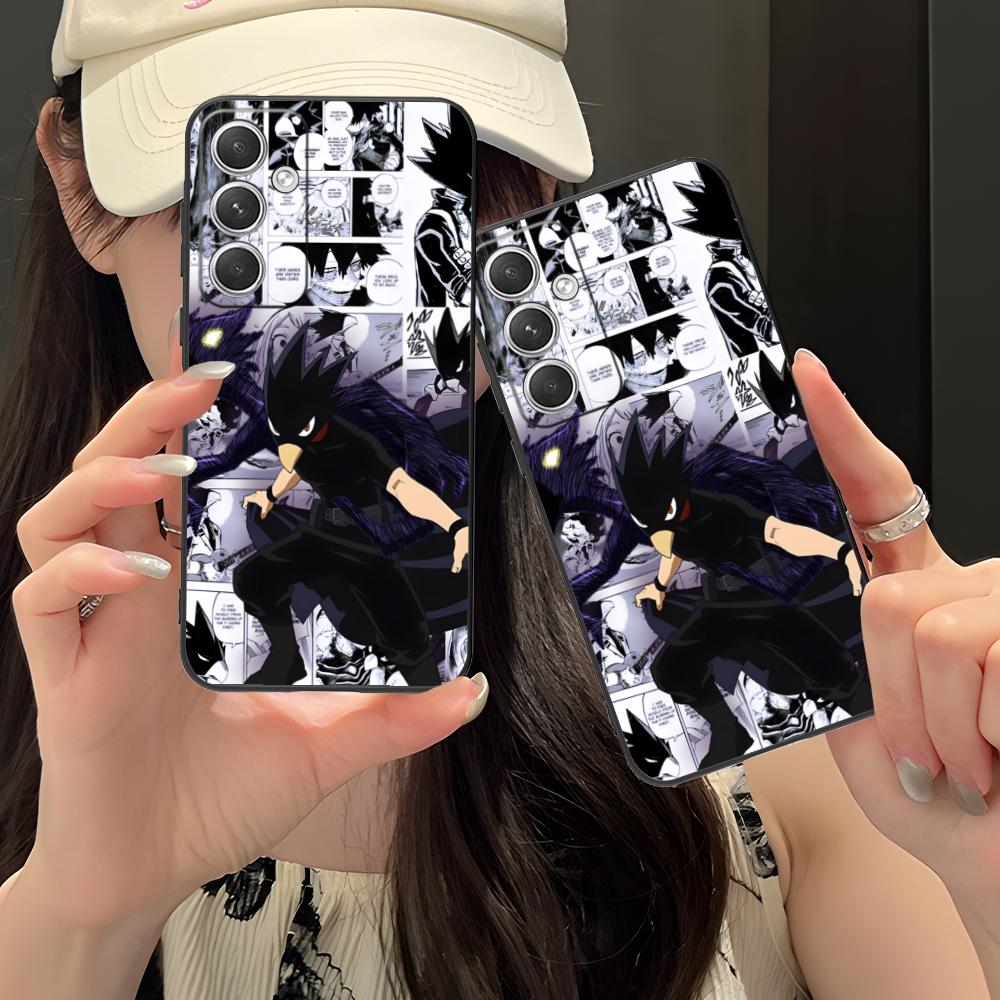 MHA Tokoyami Mobile Phone Case for Samsung Galaxy S26 S25 S24 S23 S22 S21 S20 Note20 Plus FE Ultra Colorful Cover Luxury Pretty