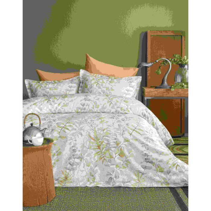 Reversible Duvet Cover Set "100% Combed Cotton Satin" / 82 Threads / Cm² - OccBeige