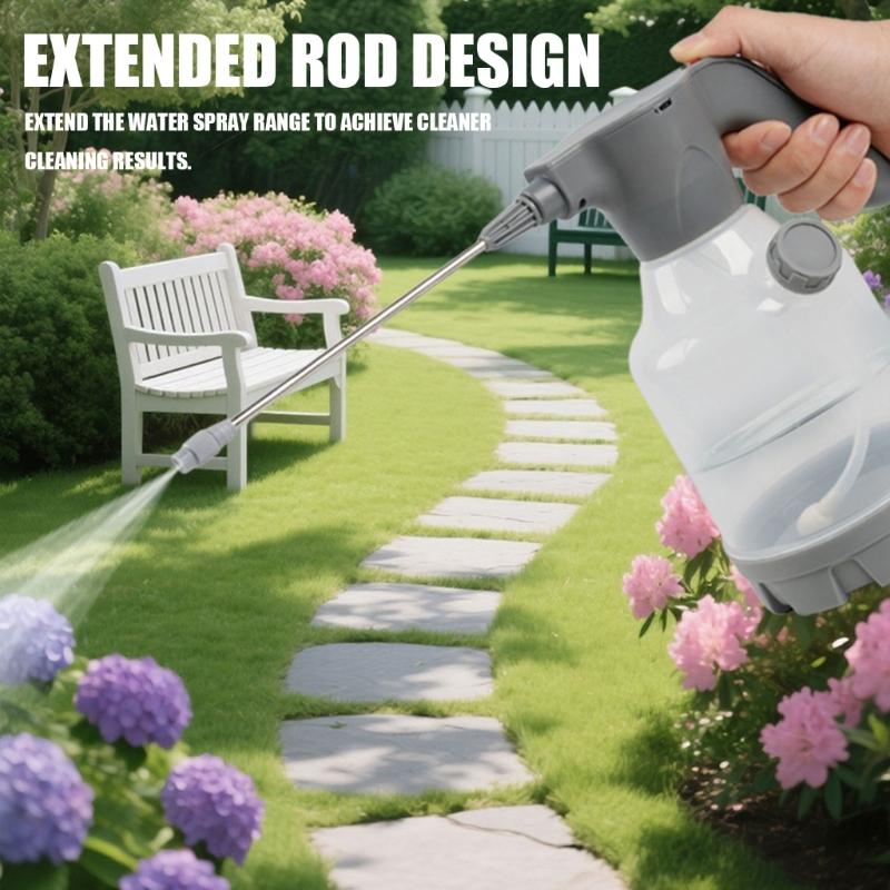 Electric Foam Sprayer with Rechargeable Battery & Adjustable Nozzle Simple Operate for Car Washing & Garden Watering
