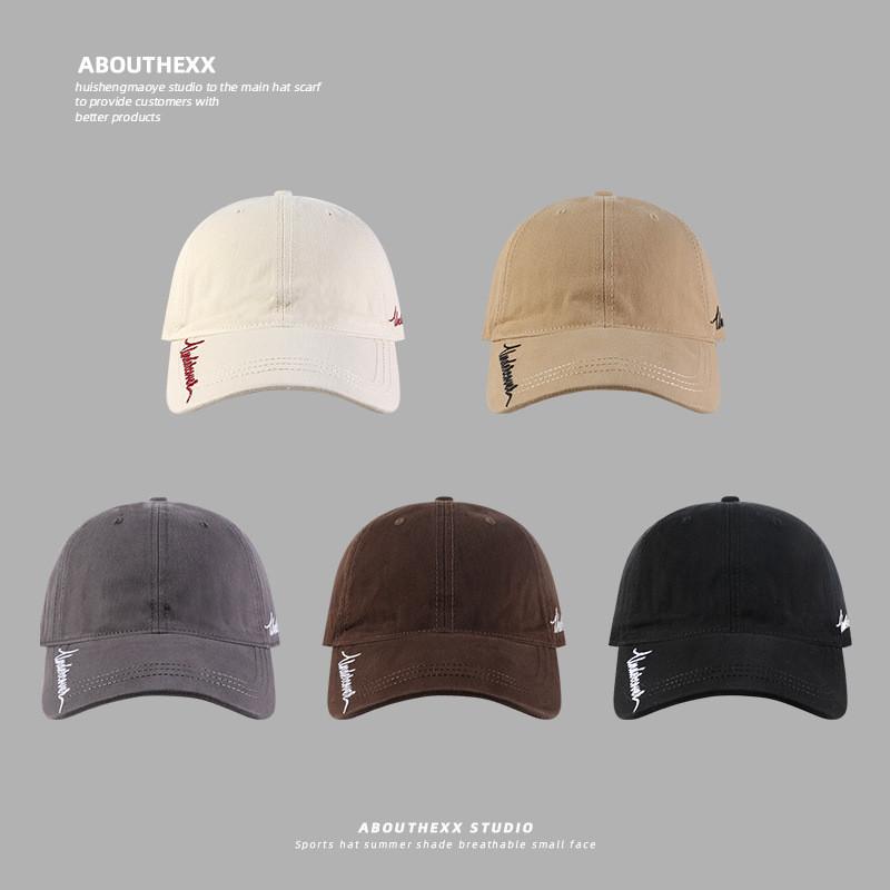 Cotton Baseball Cap With Letter Embroidery For Casual Summer And Winter Wear