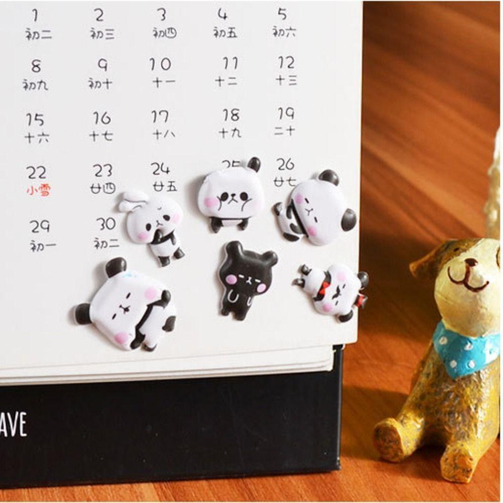 Waterproof Panda Bubble Sticker Gift Box Goo Card Stickers  Skateboards Luggage Suitcases Decor