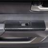4Pcs Carbon Fiber Window Switch Panel Cover Trim For Toyota Tundra -