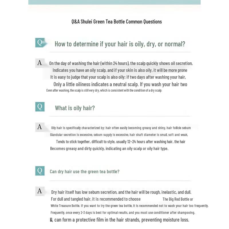 Sulei Green Tea Seed Oil Control Anti-Dandruff Shampoo