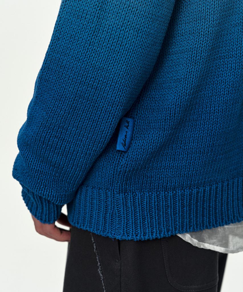 ADSB ANDERSSON BELL Gradient Henry-Neck Sweater Atb1412M(Beige/Blue)
