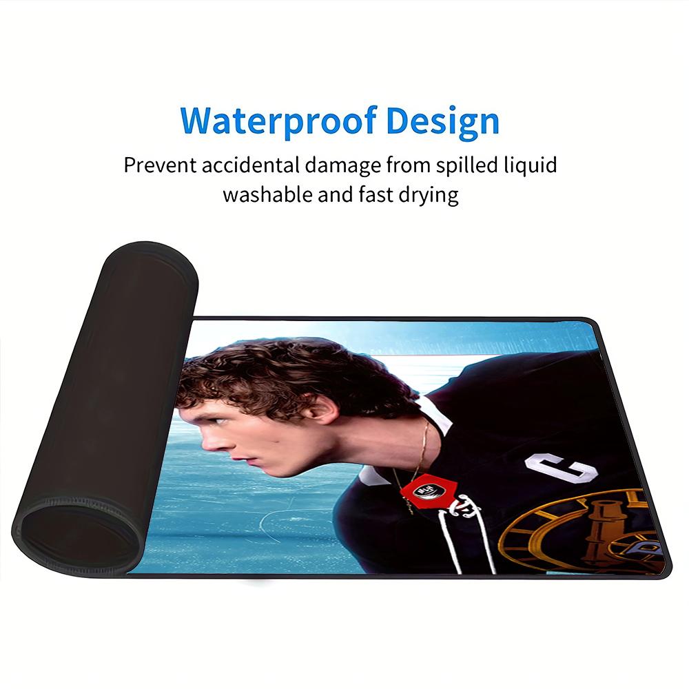Ice Hockey Rivalry Large Gaming Mouse Pad Nonslip Rubber Base Waterproof Desk Mat For Office Pc Laptop