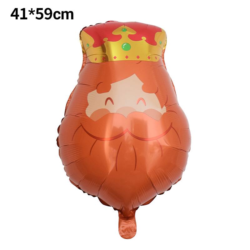 

Kings Head Aluminum Foil Balloon Reusable Three Kings Day Birthday Christmas Party Decoration Kids Toys Helium Stand Globos Other