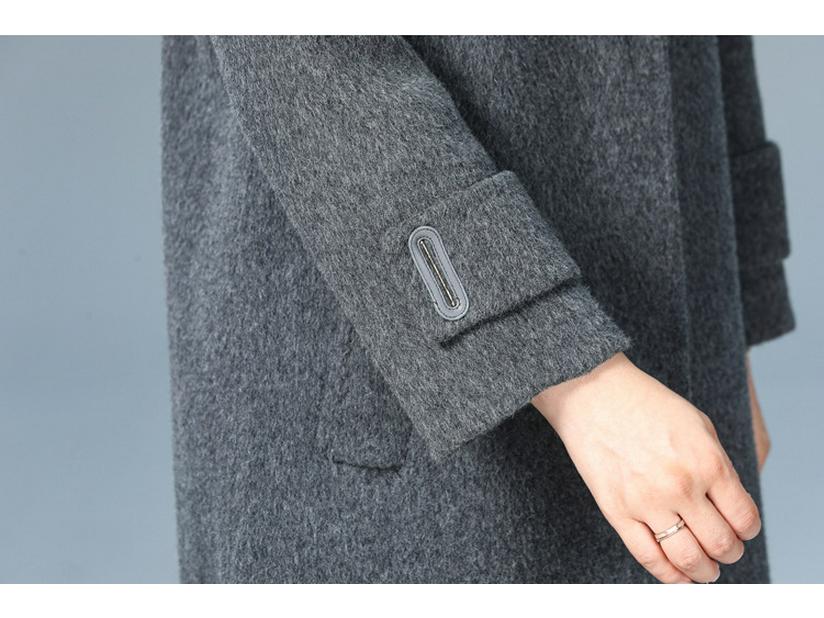 Women's Mid-length Cashmere Wool Coat - Double-Sided, High-End Autumn/Winter 2025 Fashion Outerwear