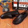 Mode Frühling Herbst Heißverkauf Herren Echtleder Freizeitschuhe Rutschfeste Sohle Atmungsaktive Slipper Herren Fahrschuhe Kostenlose Lieferung