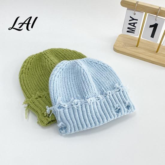 Soft Polyester Skull Cap Winter Knit Hat for Men Women Chunky Snow Cap Lightweight Warm Thermal Knitted Hats Unisex Slouchy Caps Outdoor Commuting