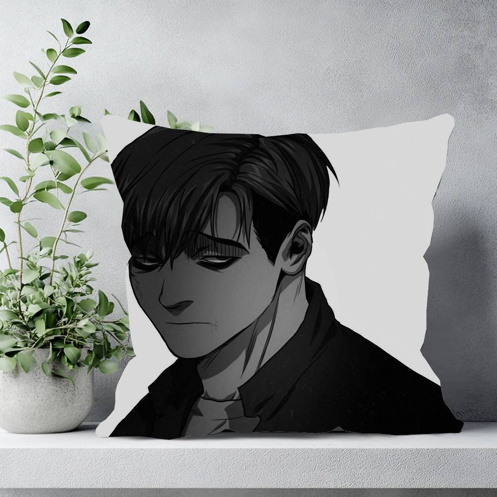 Korean Manga Killing Stalking Vintage Pillow Case Sofa Cushion Cover Room Home Decoration