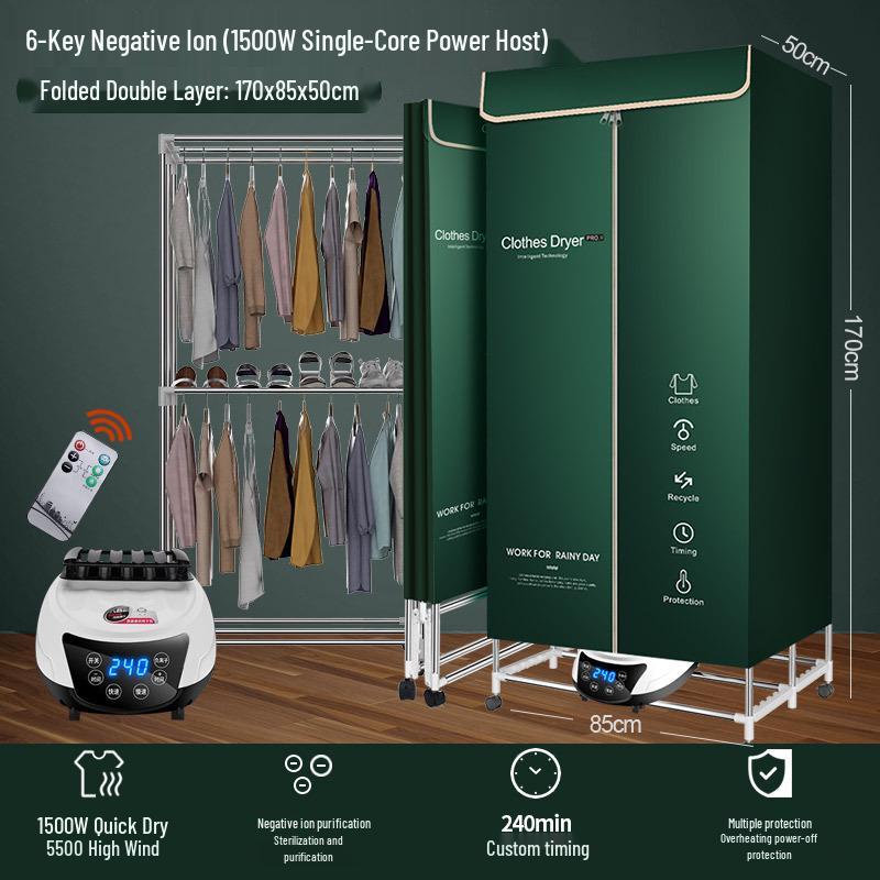 Foldable Household & Dormitory Underwear and Baby Dryer Cabinet & Rack